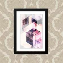 Quadro Quadrado Abstrato 23X33