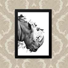 Quadro Rhino Art 23X33cm