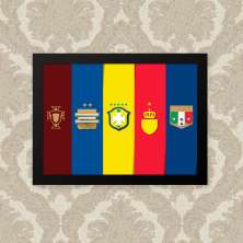 Quadro Seleções 23X33