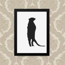 Quadro Suricate 23X33cm