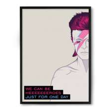 Quadro/Poster Nerderia David Bowie Cortado