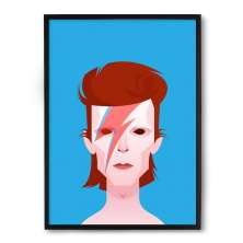 Quadro/Poster Nerderia David Bowie Vetor