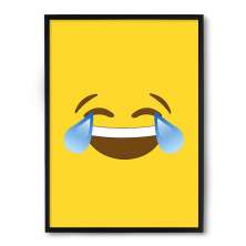 Quadro/Poster Nerderia Emoticon Gargalhadas