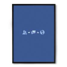 Quadro/Poster Nerderia Facebook