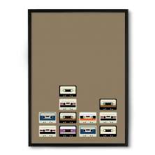Quadro/Poster Nerderia Fitas K7