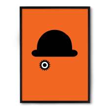 Quadro/Poster Nerderia Laranja Mecanica Minimalista