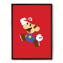 Quadro/Poster Nerderia Mario Minimalista