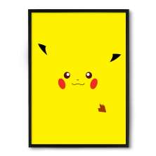 Quadro/Poster Nerderia Pikachu Minimalista