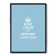 Quadro/Poster Nerderia Remember Azul