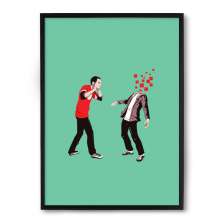 Quadro/Poster Nerderia Sheldon Estourando Miolos