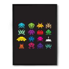 Quadro/Poster Nerderia Space Invader