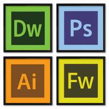 Quadros 20X20 (4 Uni) Nerderia Adobe Old