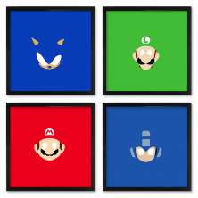 Quadros 20X20 (4 Uni) Nerderia Master Games