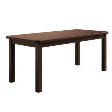 Mesa De Madeira Maciça Castanho 200x88 Para Cozinha Sala Jantar Sfa