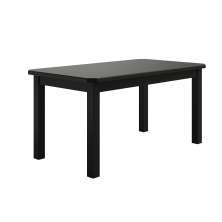 Mesa De Madeira Maciça Preto 160x88 Para Cozinha Sala Jantar Sfa