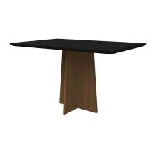 Mesa Anitta 135x90cm - Imbuia/Preto