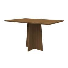 Mesa Anitta 135x90cm Tampo Madeirado - Imbuia