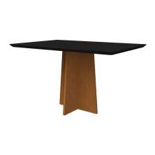 Mesa Anitta 160x90cm - Ypê/Preto
