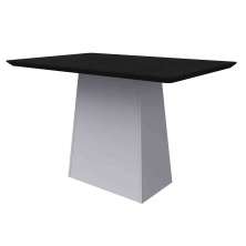 Mesa Bárbara 120x80cm - Off White/Preto