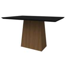 Mesa Bárbara 135x90cm - Imbuia/Preto