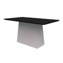 Mesa Bárbara 160x90cm - Off White/Preto