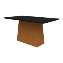 Mesa Bárbara 160x90cm - Ypê/Preto