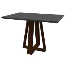 Mesa Lectus 120x80cm - Amêndoa/Cinza