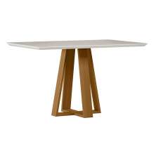 Mesa Lectus 135x90cm - Ypê/Off White