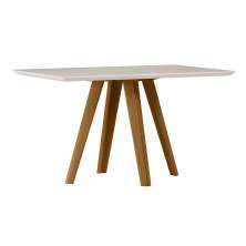 Mesa Mariah 135x90cm - Ypê/Off White