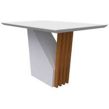 Mesa Veneza 120x80cm - Ypê/Off White