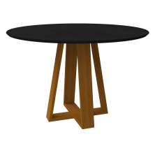 Mesa Vitória 135x135cm - Ypê/Preto