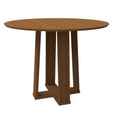 Mesa de Jantar Redonda Isabela Imbuia 100 cm