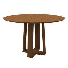 Mesa de Jantar Redonda Isabela Imbuia 117 cm