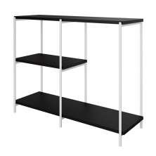 Aparador Artesania Branco e Preto 95 cm