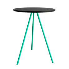 Mesa Lateral Gabriela Wood Azul Turquesa
