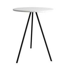 Mesa Lateral Gabriela Wood Branca e Preta