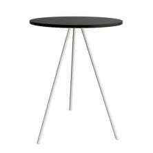 Mesa Lateral Gabriela Wood Preta e Branca
