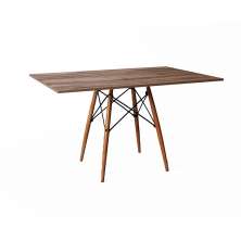 Mesa de Jantar Retangular Eiffel Wood Amêndoa 120 cm