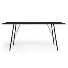 Mesa de Jantar Retangular Paraty Preta 140 cm