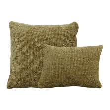 Kit 02 Almofadas Decorativas 30x45cm e 40x40cm Linhão Mostarda - Nexta Casa