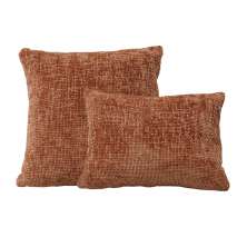 Kit 02 Almofadas Decorativas 30x45cm e 40x40cm Linhão Terracota - Nexta Casa