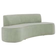 Sofá 03 Lugares 180cm Mônaco Poliéster Verde Claro - Nexta Casa