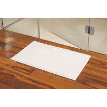 Tapete Banheiro Chenille Shaggy Smart Marfim 0,38X0,58M