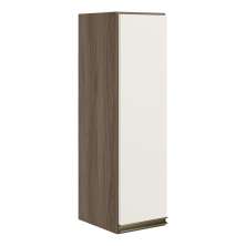 Armario Aereo 1 Porta MDF 25 cm Kali 12200 Carvalho Toq Off White Cetim Nicioli