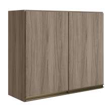 Armario Aereo 2 Portas MDF 80 cm Kali 12211 Carvalho Toq Carvalho Toq Nicioli