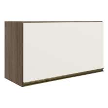 Armario Aereo Basc MDF 60 cm Kali 16337 Carvalho Toq Off White Cetim Nicioli