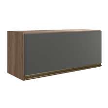 Armario Aereo Basc MDF 70 cm Kali 16339 Carvalho Toq Chumbo Nicioli