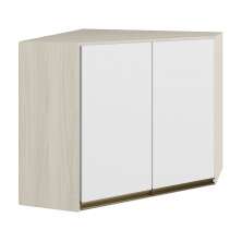 Armario Canto Obliquo 2P MDF 75cm Kali 12209 Bianco Toq Branco Uv Nicioli