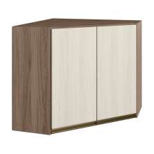 Armario Canto Obliquo 2P MDF 75cm Kali 12209 Carvalho Toq Bianco Toq Nicioli