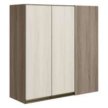 Armario Canto Reto 2P MDF 86 cm Kali 12043 Carvalho Toq Bianco Toq Nicioli